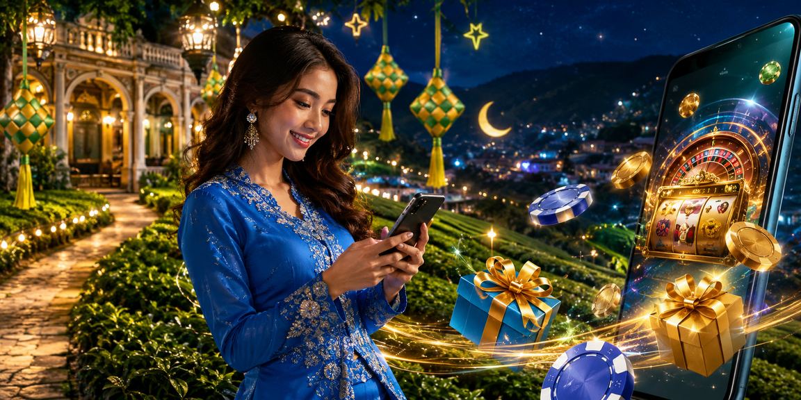 Kasino mudah alih berbusana baju kurung Malaysia menggambarkan hiburan tempatan yang mesra